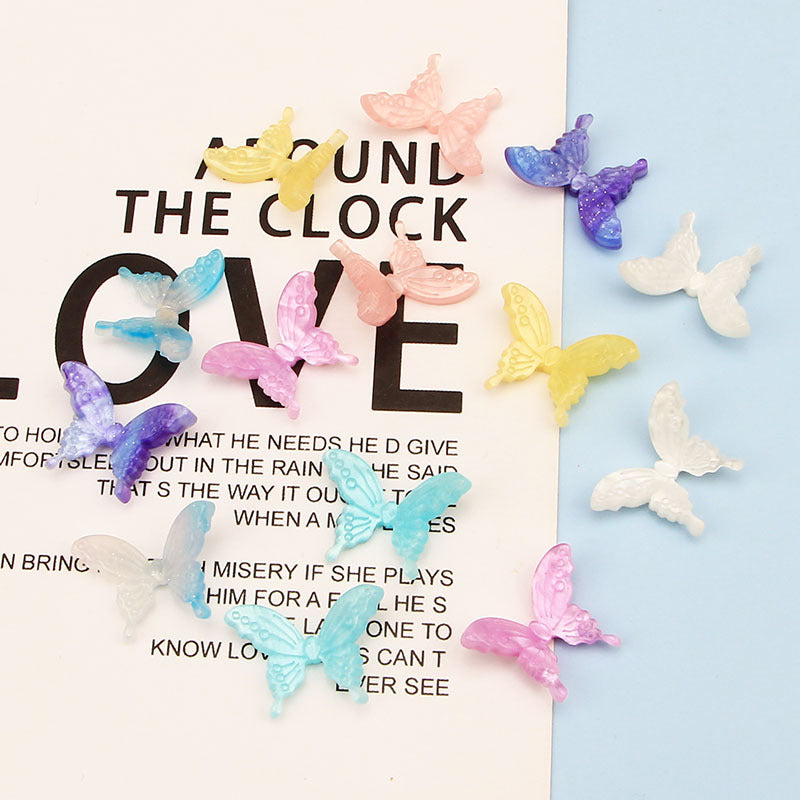 Caja de teléfono de pegamento para la crema de resina de color mariposa de color al por mayor